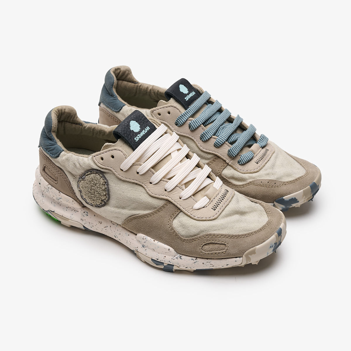Satorisan Chacrona Linen baskets Light Grey lin homme