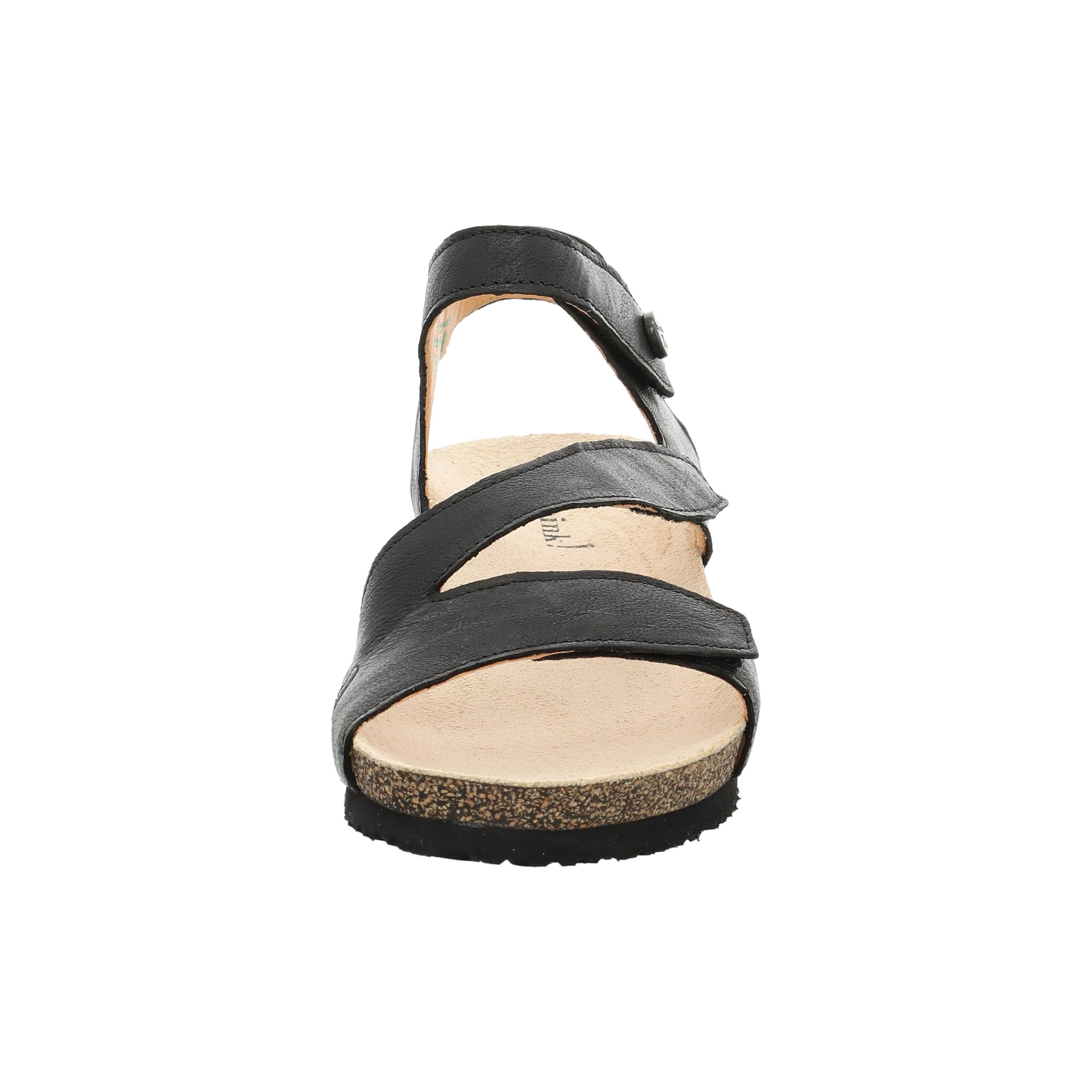 Think Dumia sandale femme 38 EU noir cuir confort