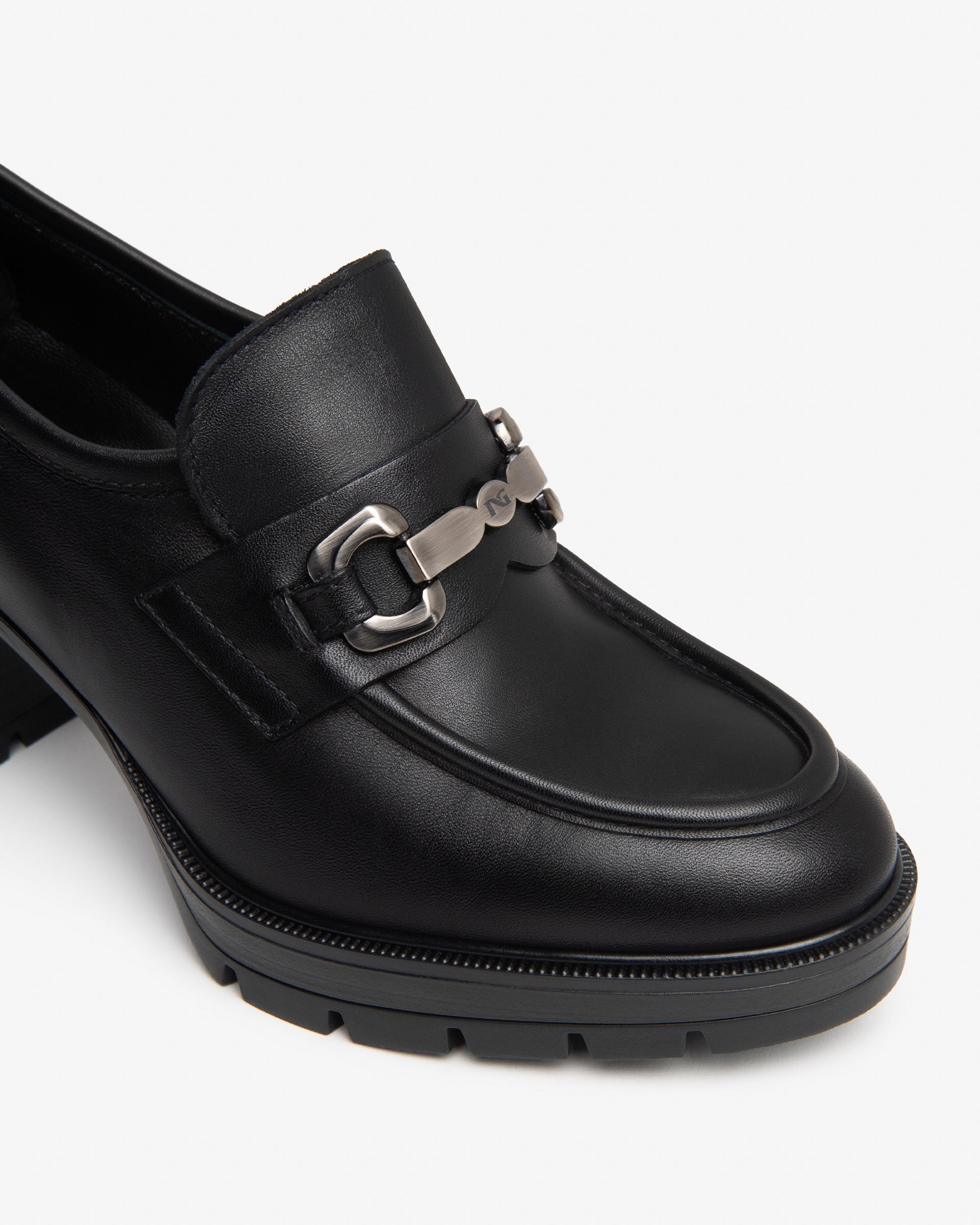 NeroGiardini Mocassins mocassins femme cuir talon 80 mm
