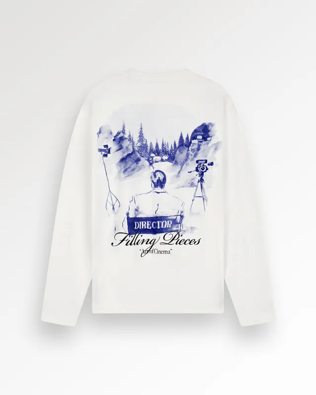 Filling Pieces Director longsleeve blanc coton