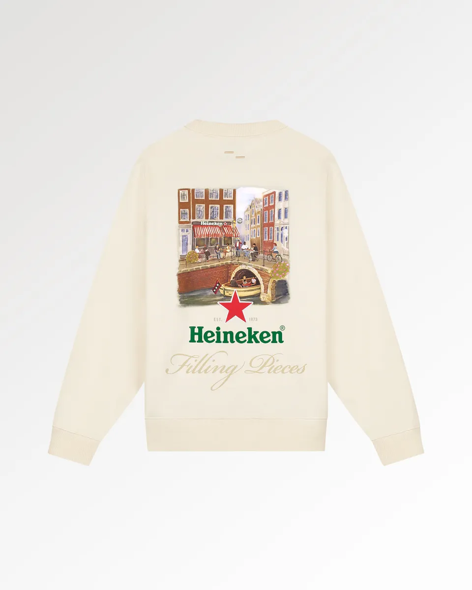 Filling Pieces Heineken Cafe sweat Antique White coton bio