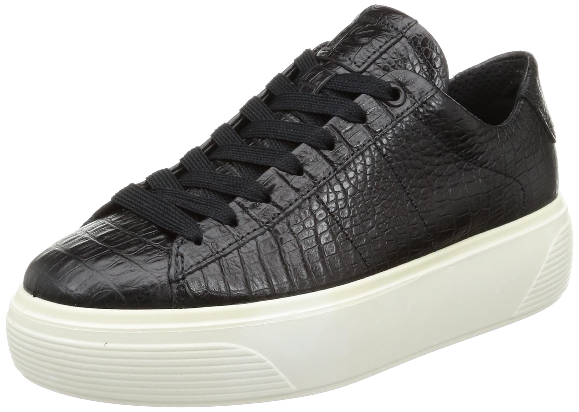 ECCO Street Platform Baskets Noir 35 EU Cuir Croco