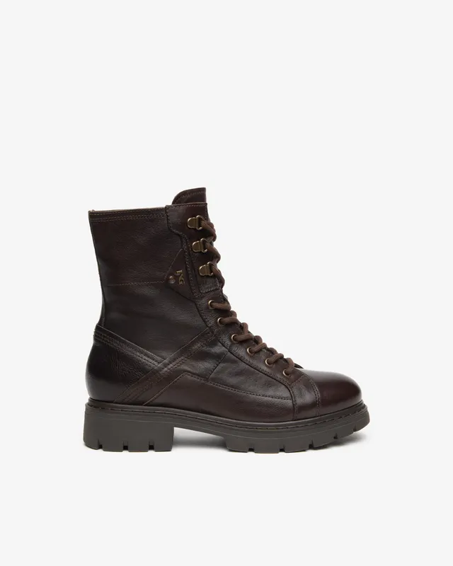 NeroGiardini Bottines motardes femme cuir talon 30mm