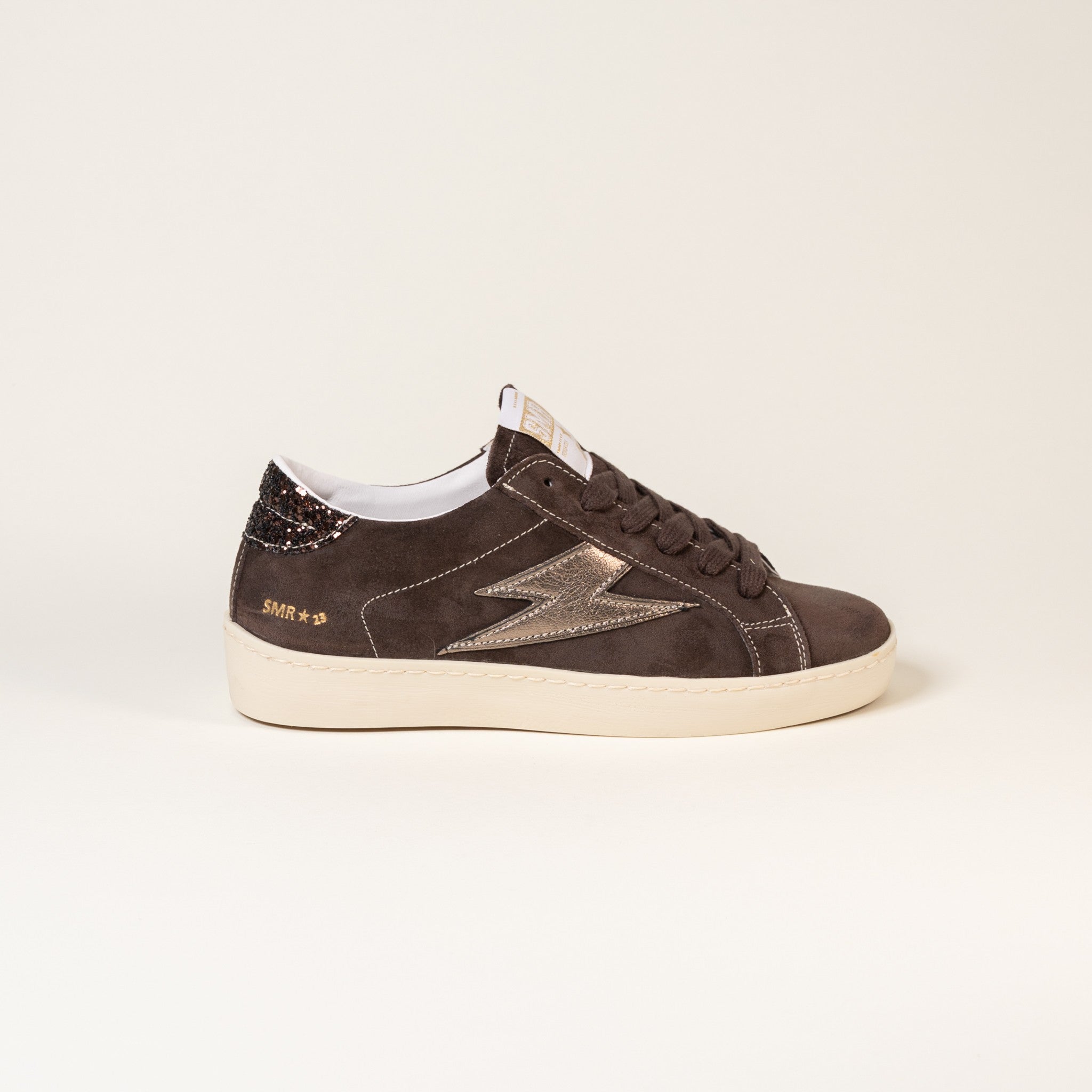 SMR Maya E164 Baskets Marron Bronze Cuir