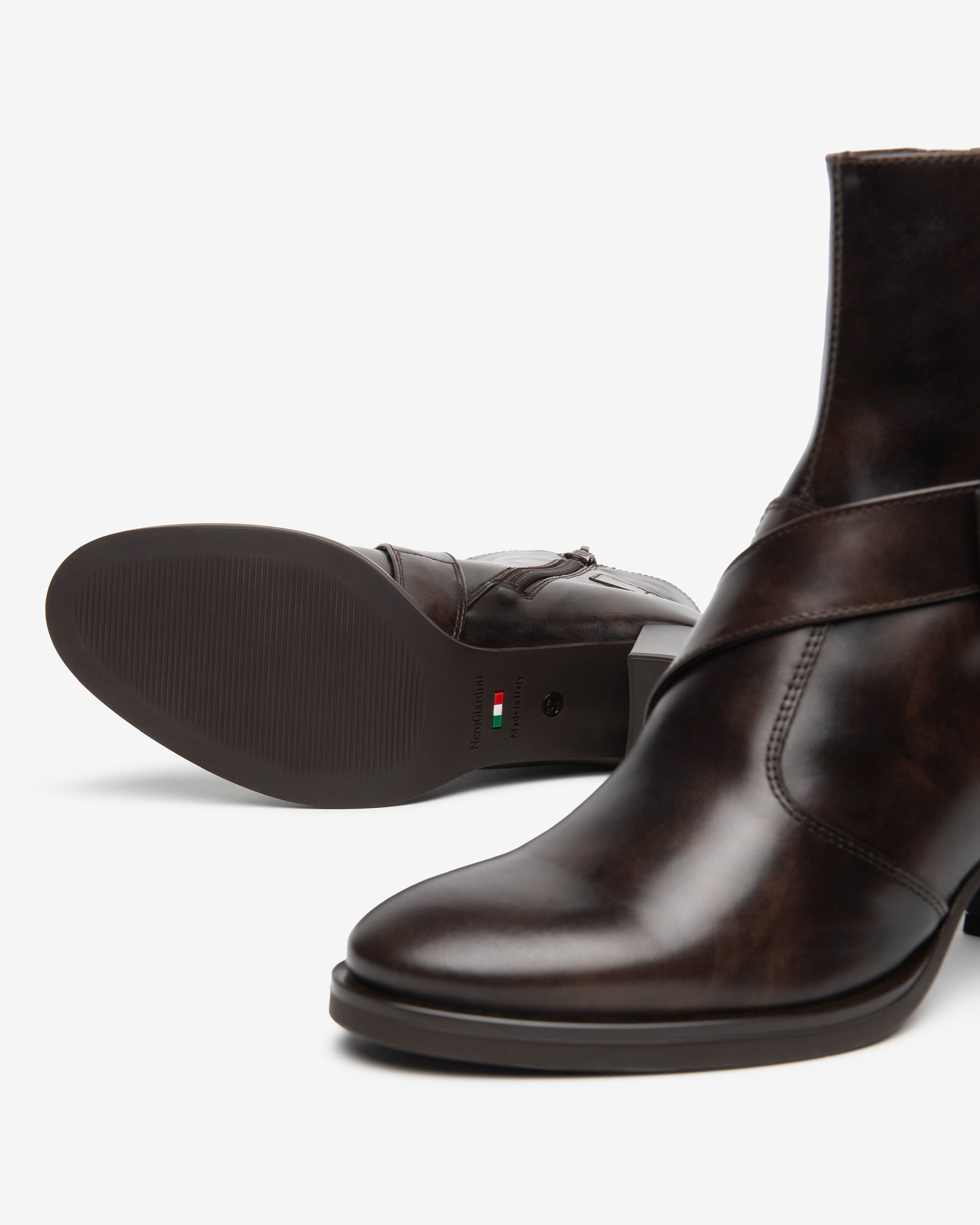Nerogiardini Bottines Femme Cuir 38 Talon 75 mm Zip