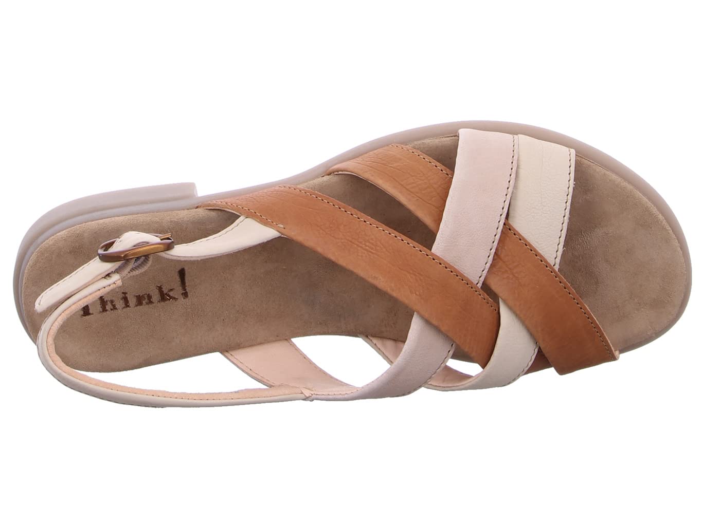 Think Kamaa sandale femme noir 36 cuir nappa