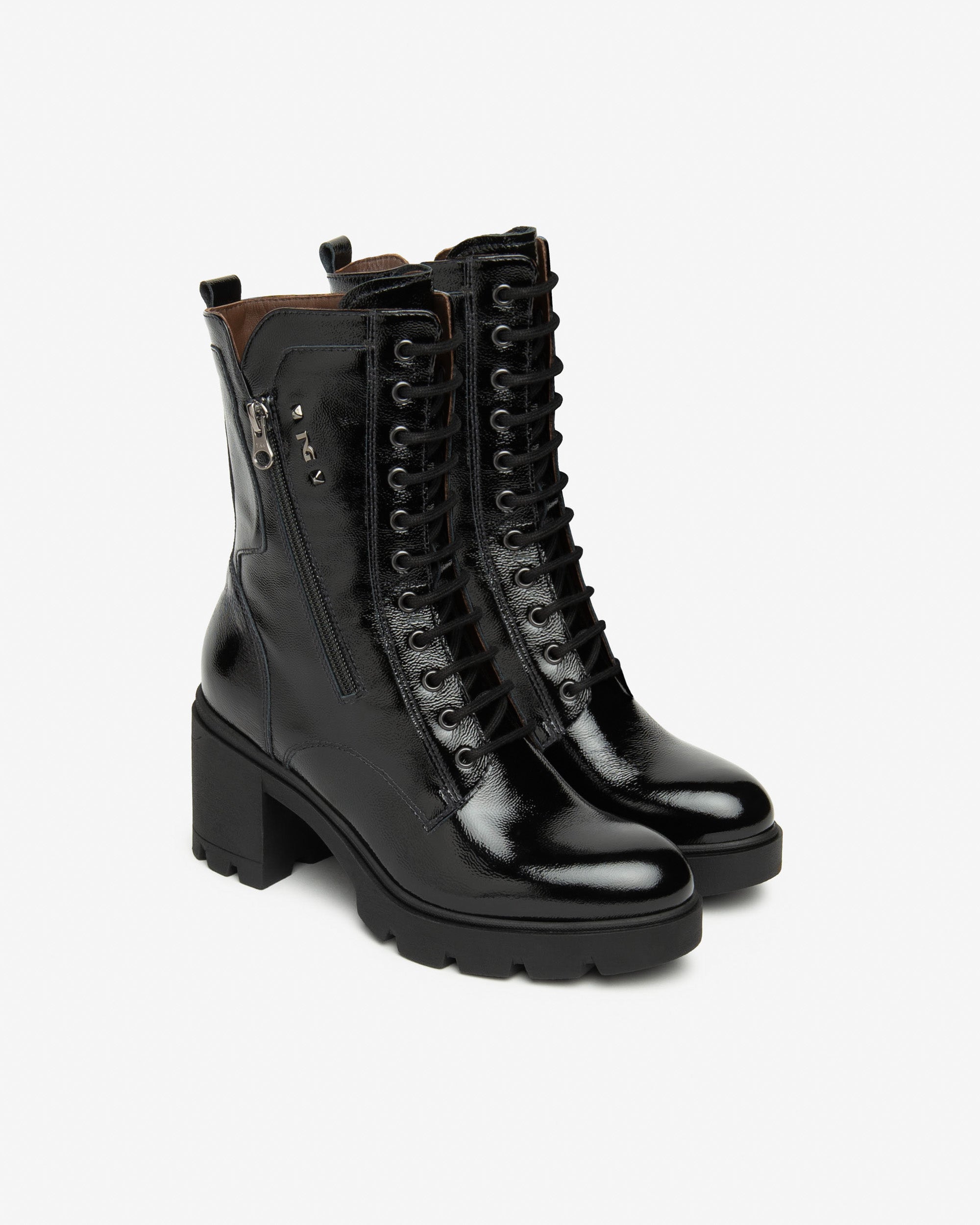 NeroGiardini Bottines Motardes Femme Vernis