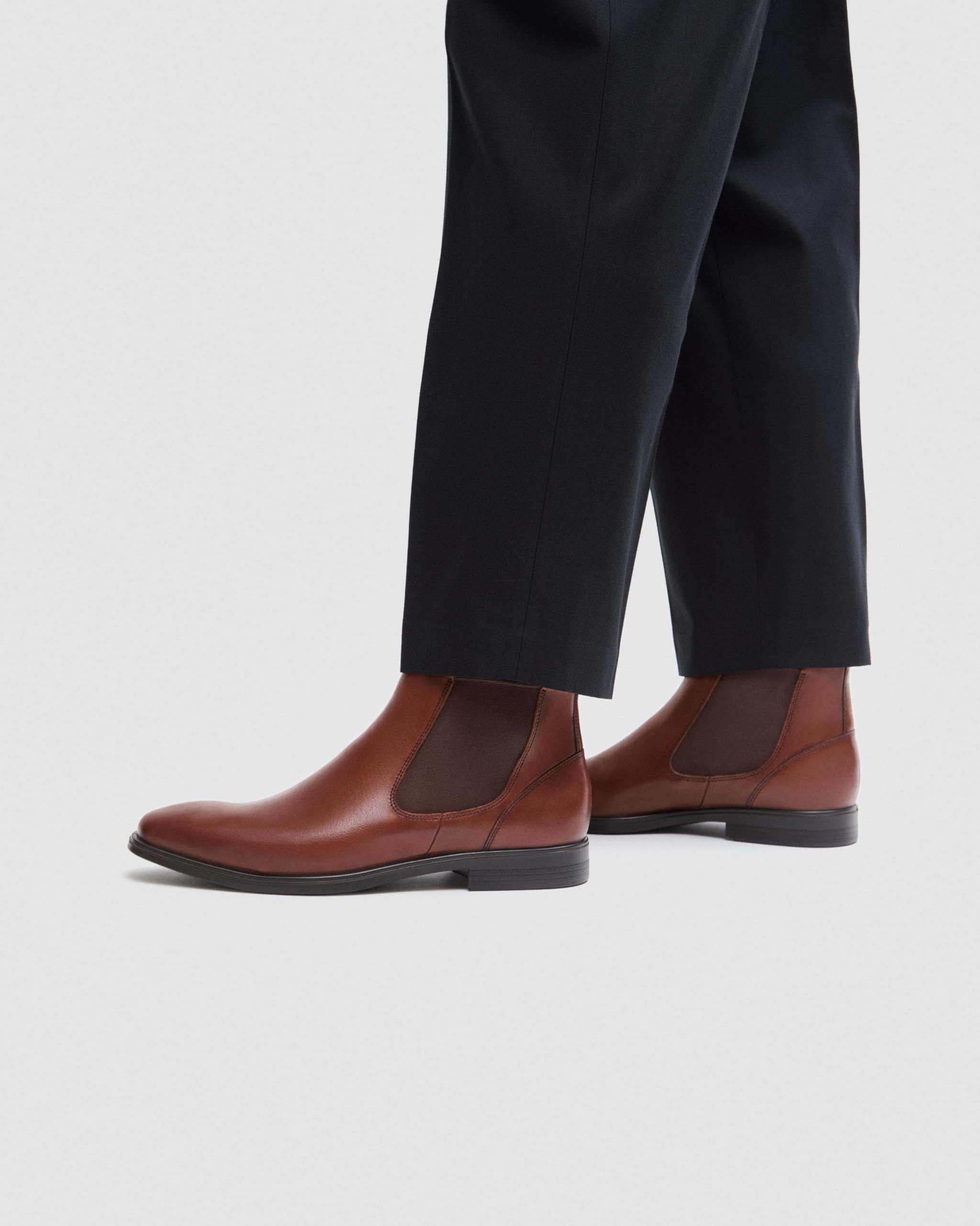 ECCO Melbourne Chelsea bottine homme camel 41 cuir