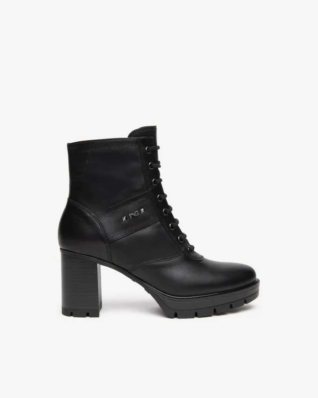 Nerogiardini Bottines Motardes Boots Cuir 38 Talon 80