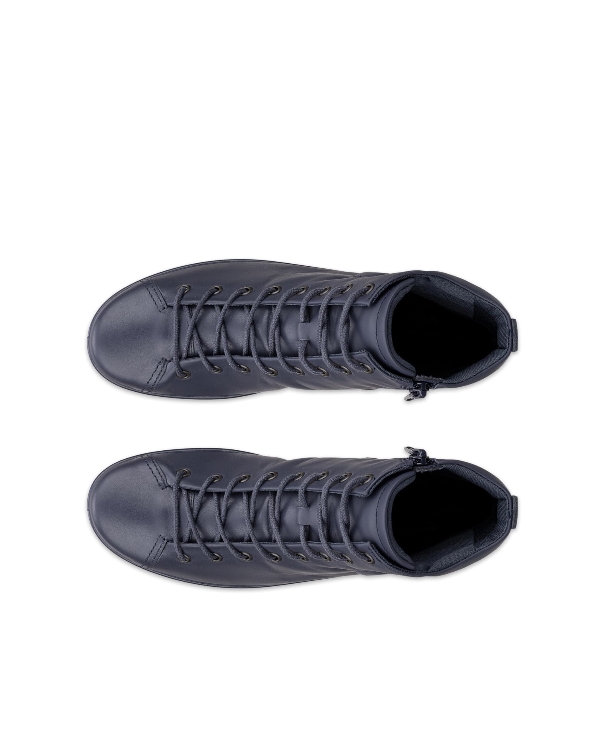 ECCO Soft 7 Baskets Hautes Femme Cuir Noir
