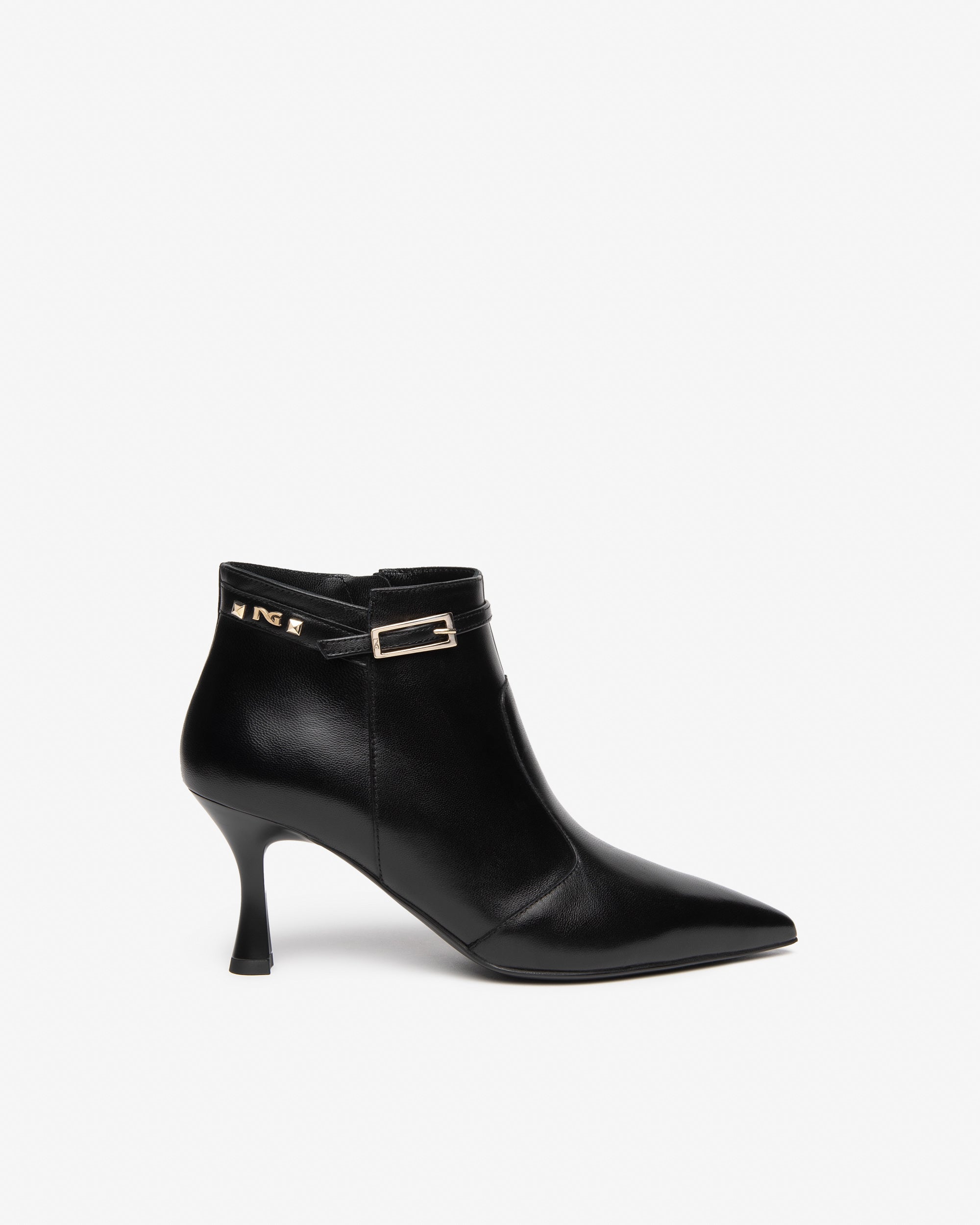NeroGiardini Bottines Femme Cuir Talon Bobine 75mm