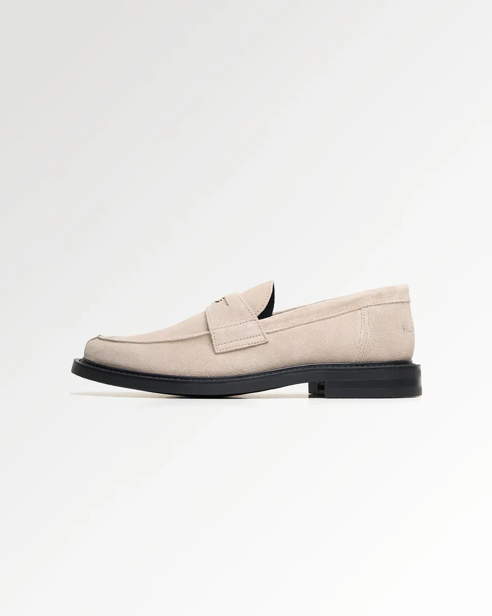 Filling Pieces Base Loafer mocassin blanc cassé suède