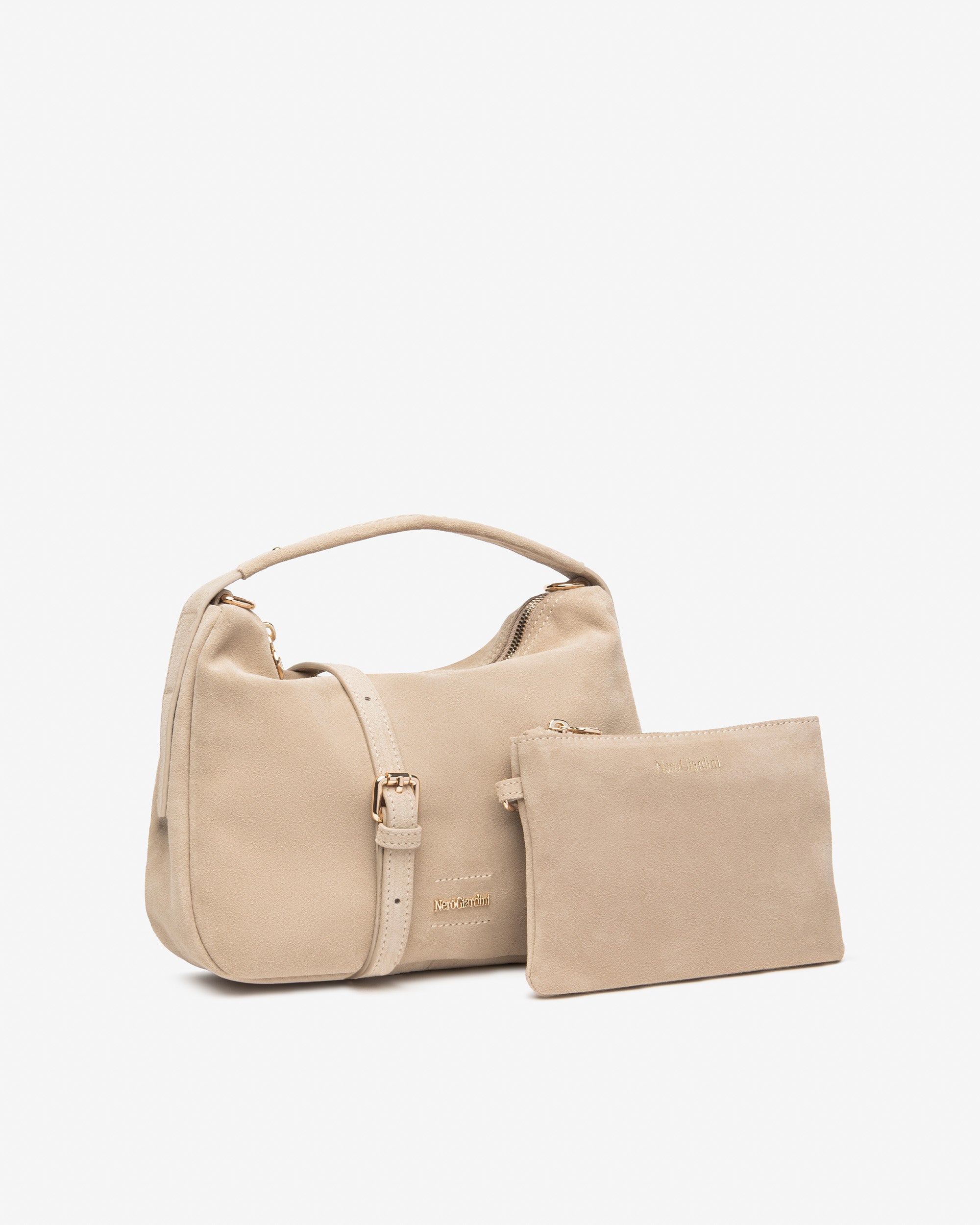 NeroGiardini Sacs besace cuir velours femme taille unique