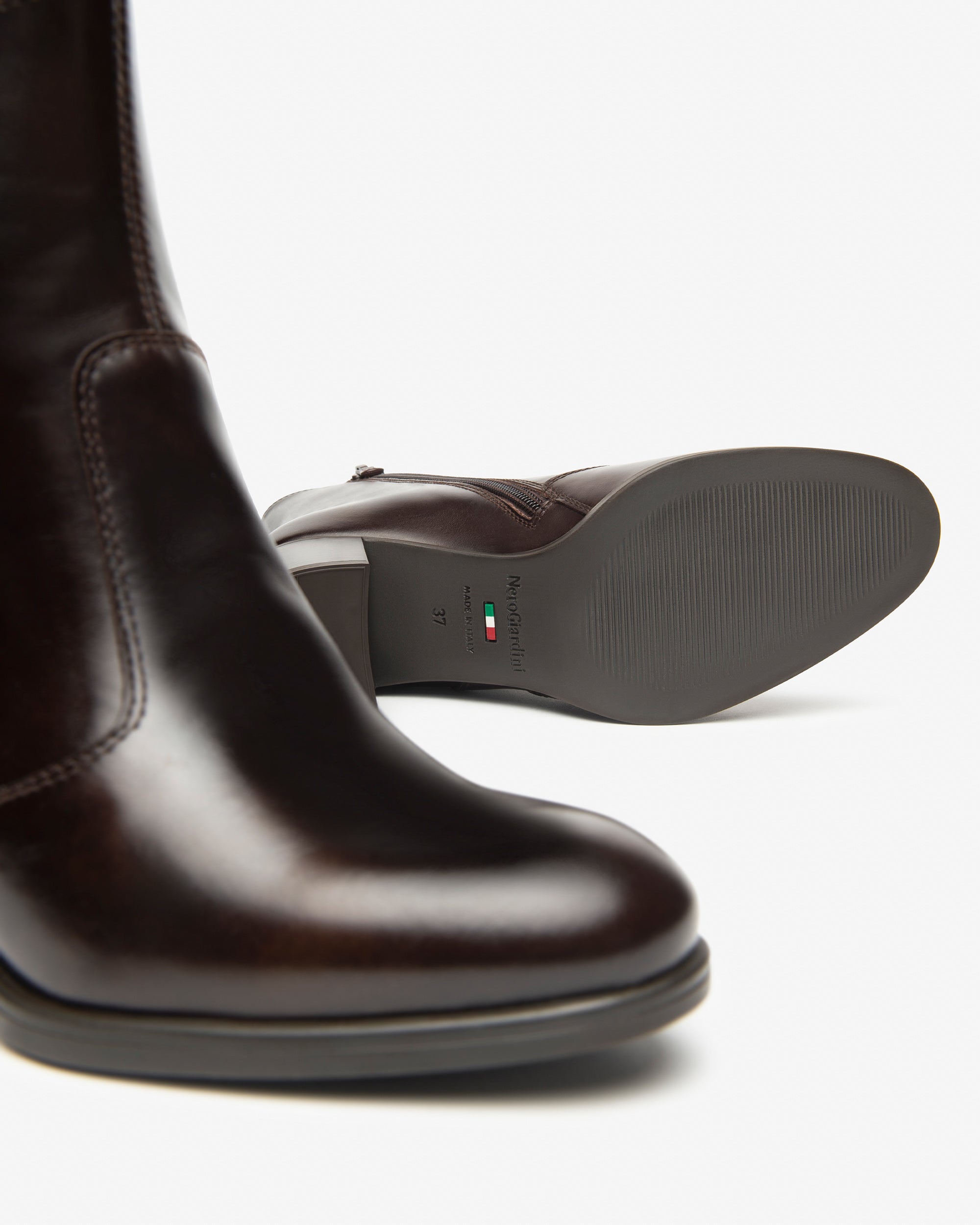 Nerogiardini Bottines Femme Cuir Automne Hiver Confort