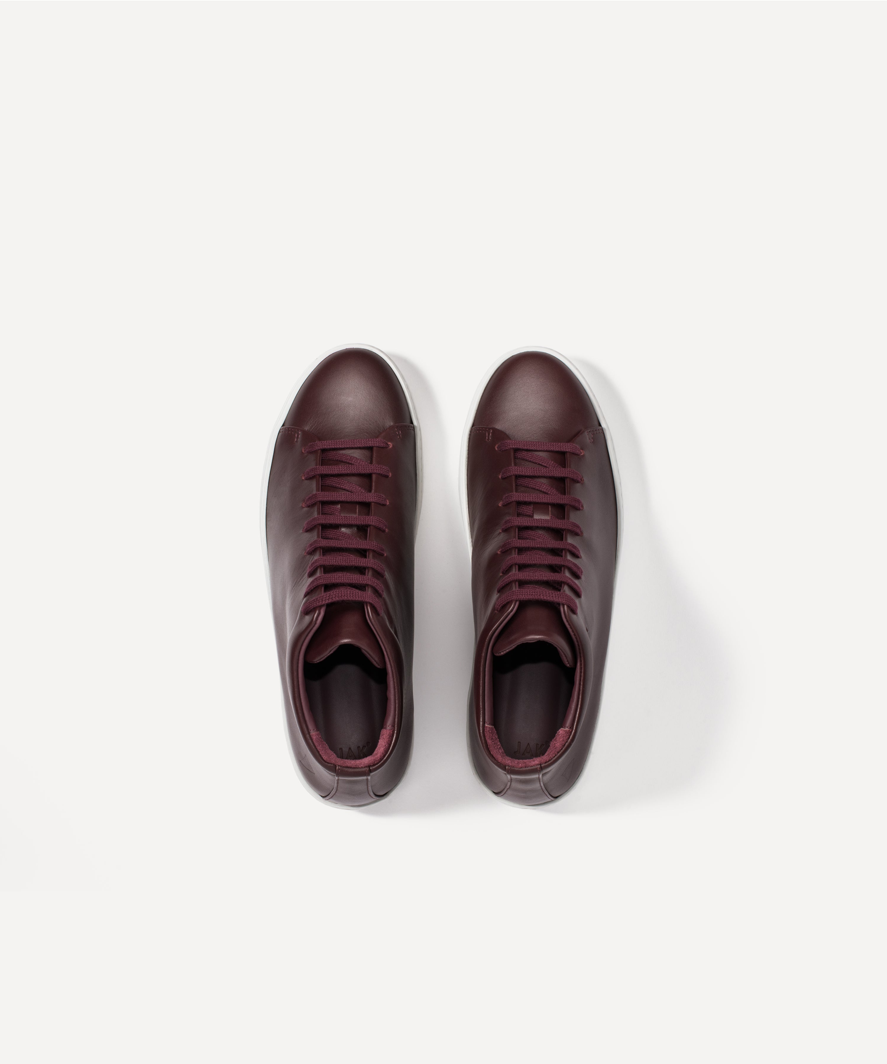 JAK Royal Hi Sneakers Montantes Cuir Bordeaux Vino