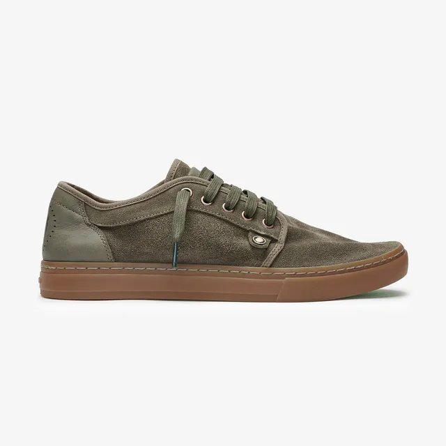 Satorisan Heisei Suede baskets Deep Khaki cuir