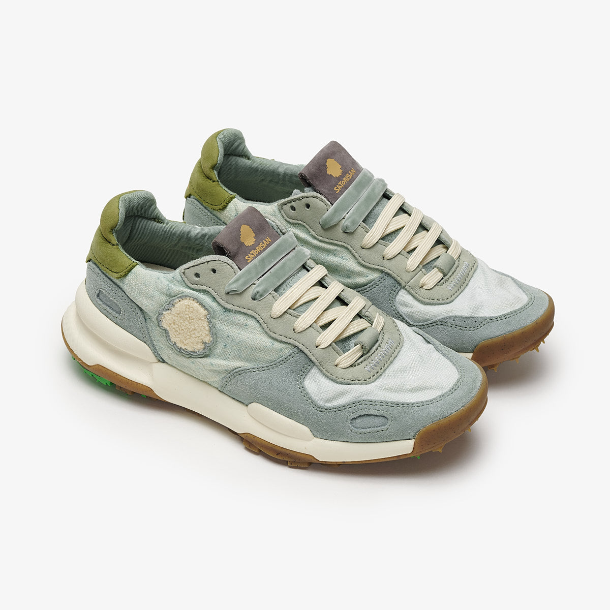 Satorisan Chacrona Linen baskets Camo Milky Jade 38