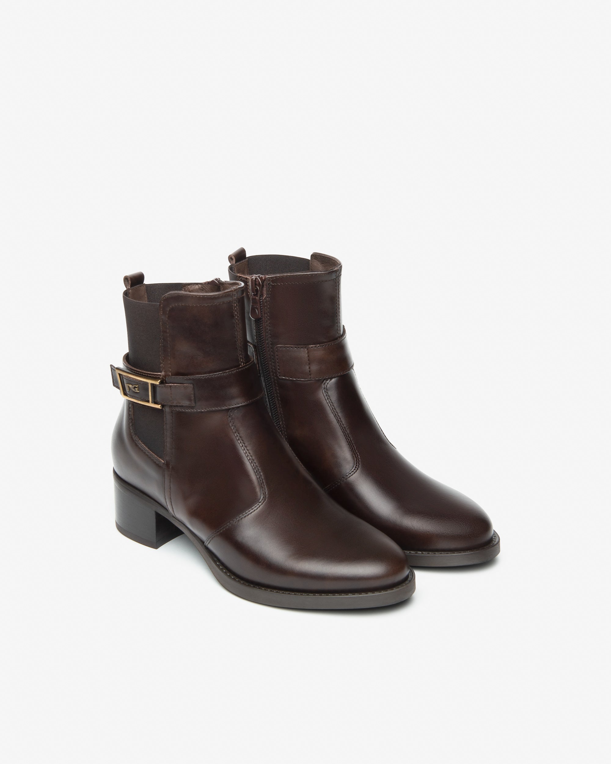 Nerogiardini Bottines cuir tissu femme DryGo