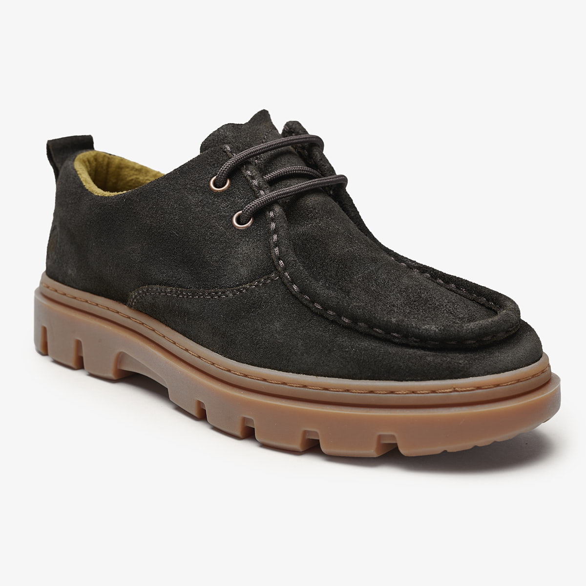 Satorisan Unalome Wallaby mocassins cuir vert laurier