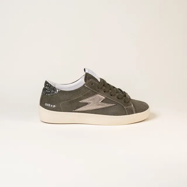 Semerdjian Maya E168 baskets kaki champagne cuir