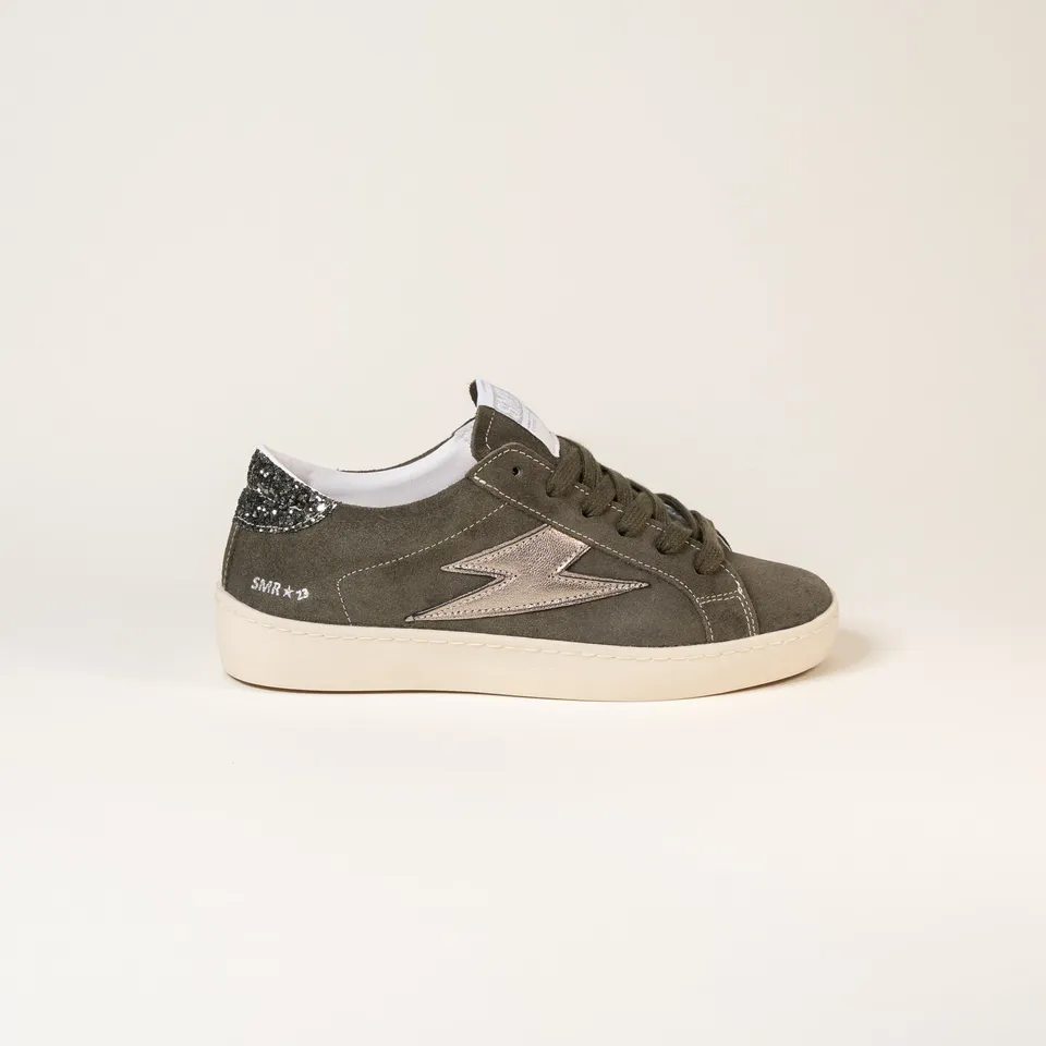Semerdjian Maya E168 baskets kaki champagne cuir