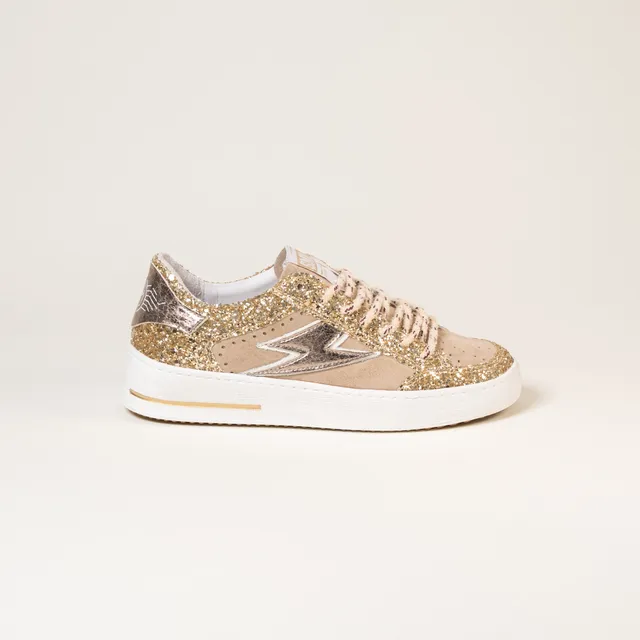SMR Semerdjian Noubar E474 Sneakers Beige Or Glitter