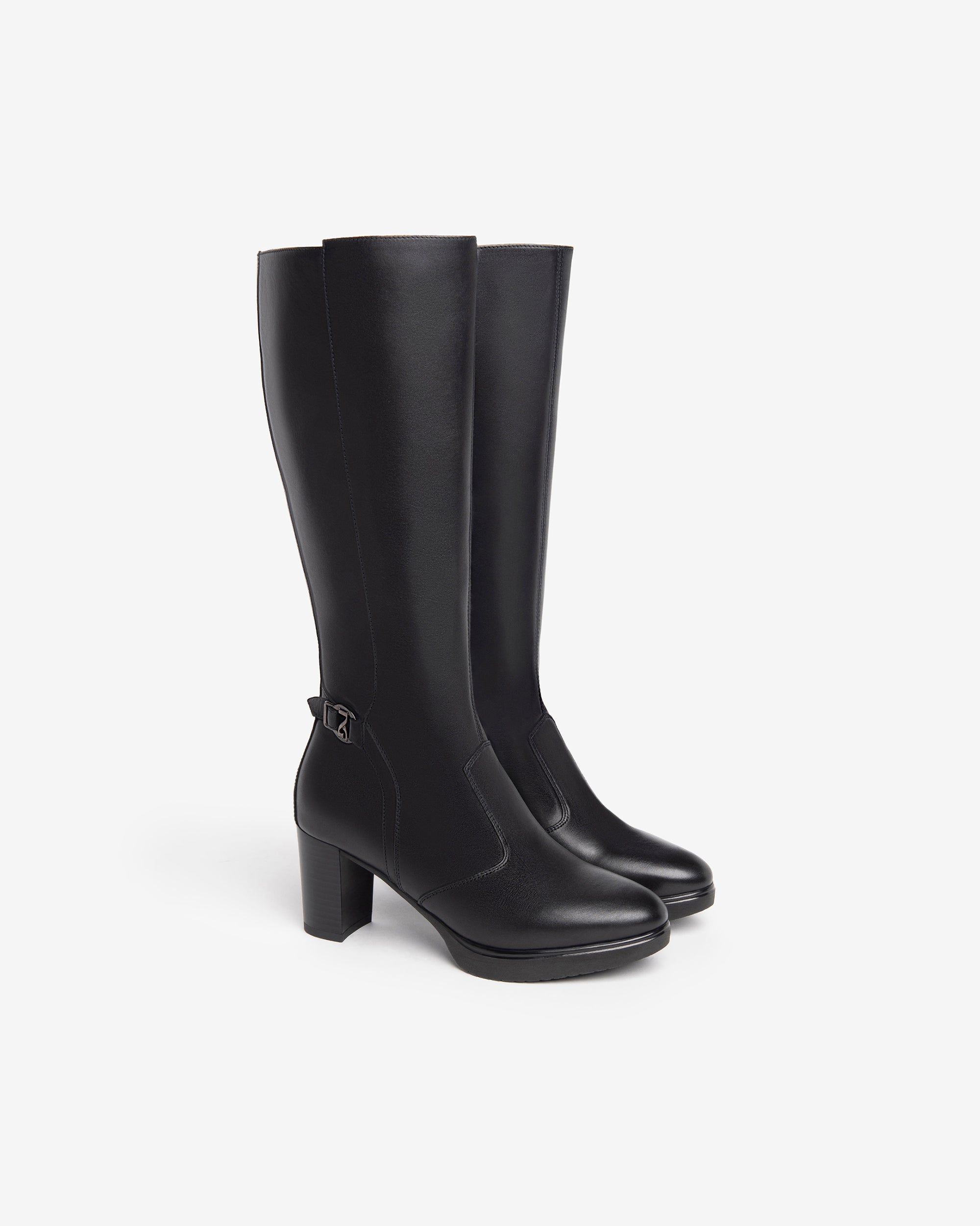 NeroGiardini Bottes femme cuir détails métalliques