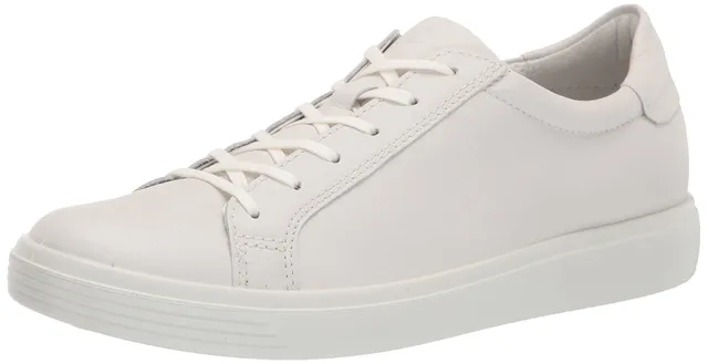 ECCO SOFT 7 Classic basket femme blanche lacets contrastés