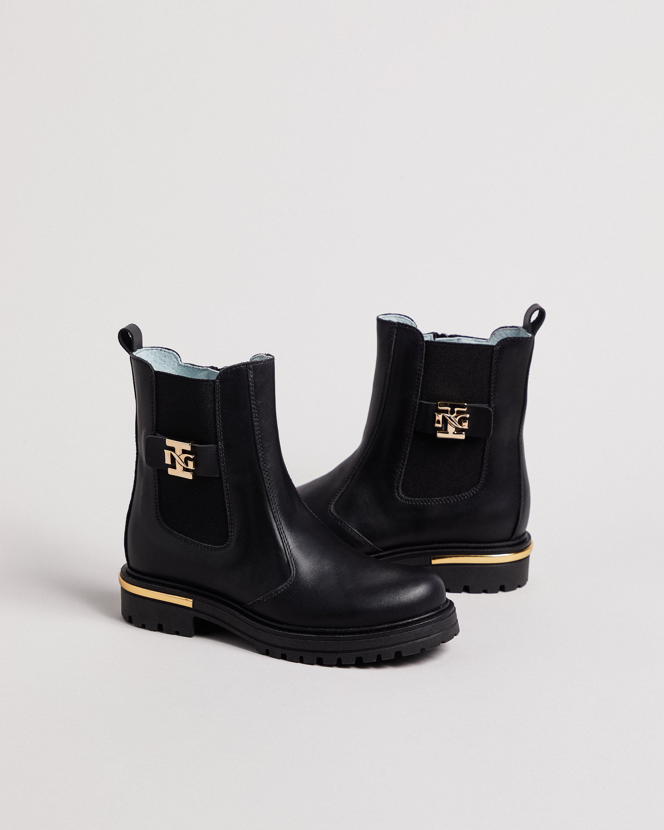 Nerogiardini Bottines Fille Cuir Memory Foam