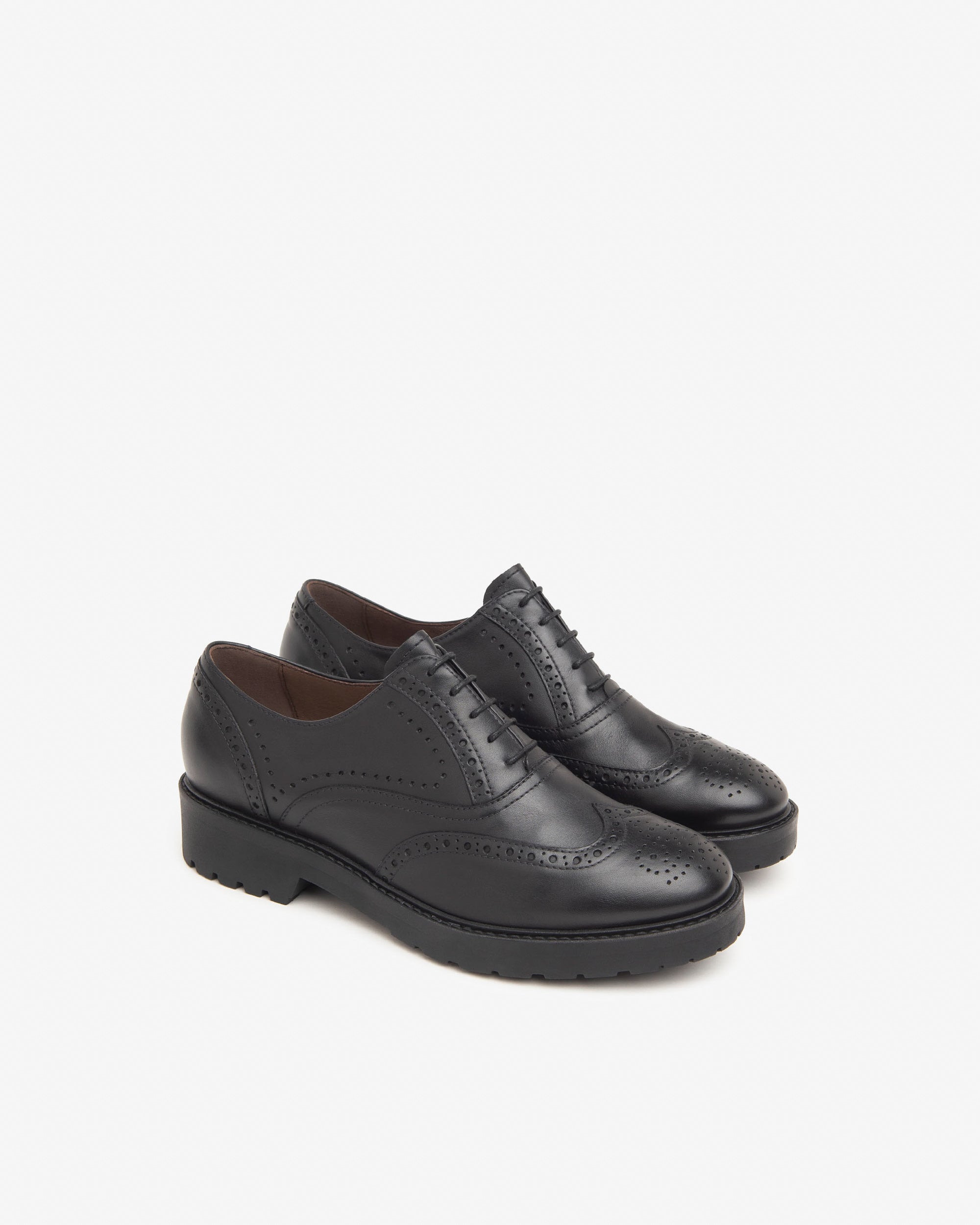 NeroGiardini Chaussures Lacets Femme Cuir Brogue 35mm