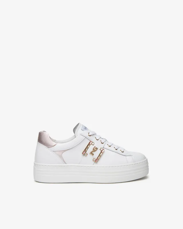 NeroGiardini Sneakers basket cuir femme confort
