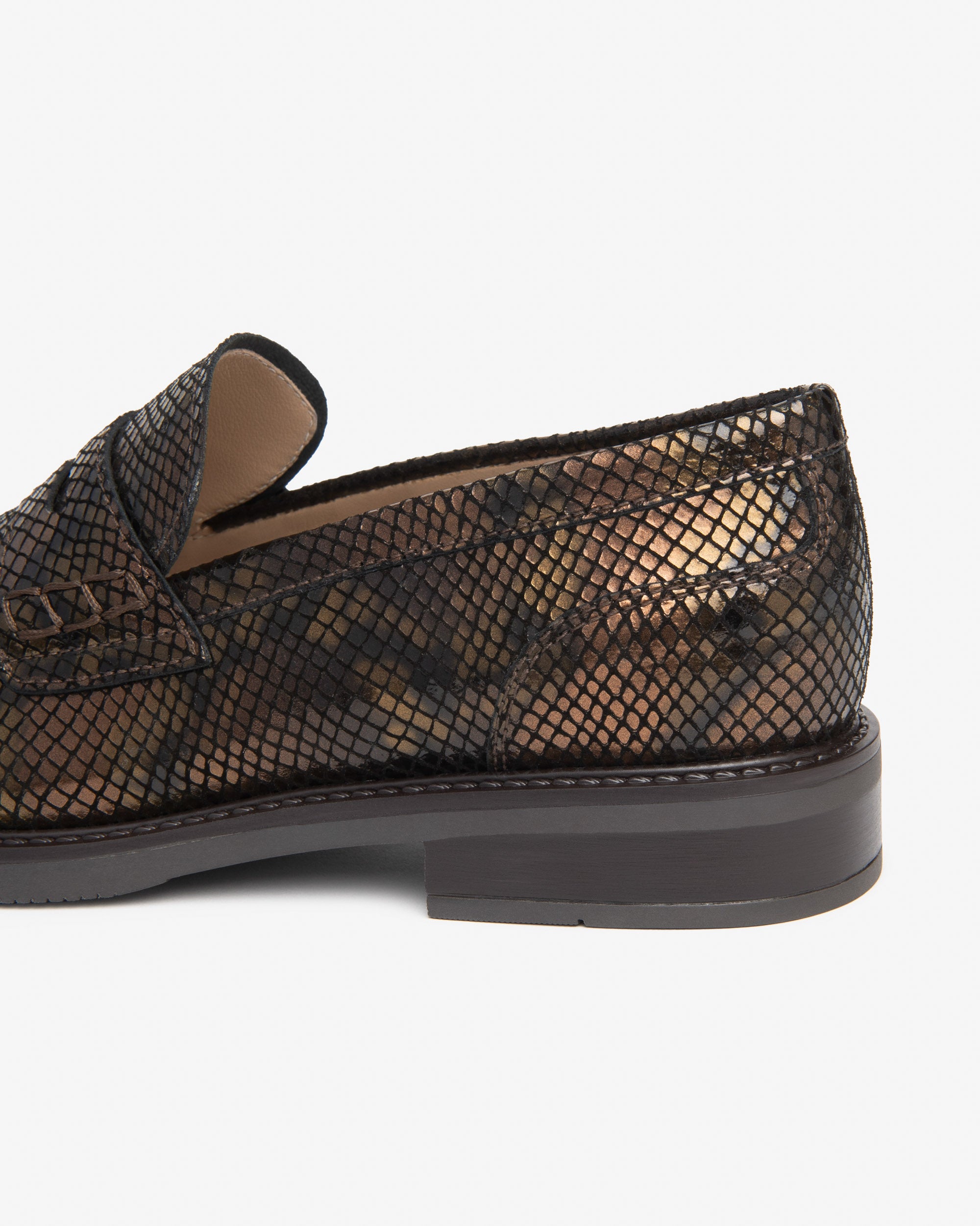NeroGiardini Mocassins Femme Cuir Effet Python
