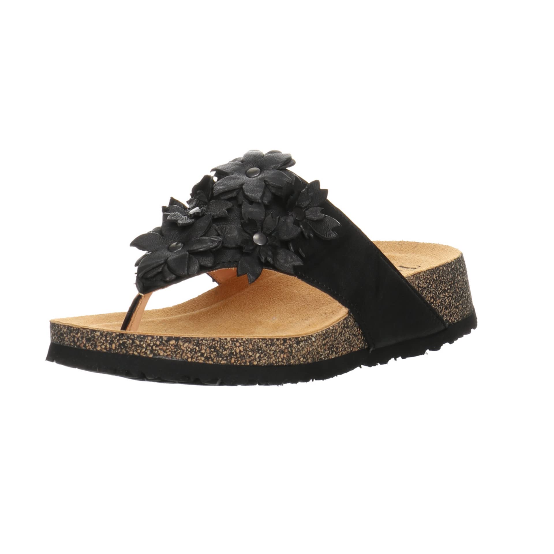 Think Koak mule femme noir cuir liège