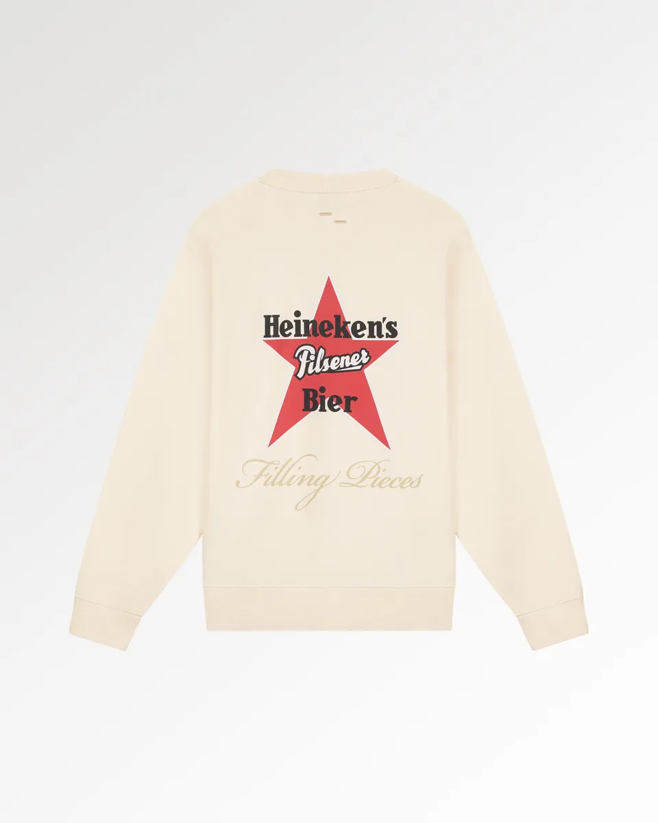 Filling Pieces sweatshirt Heineken blanc M coton bio