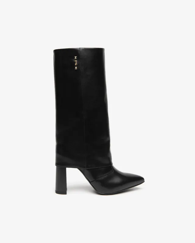 NeroGiardini Bottes bottes cuir femme talon 95 mm hautes