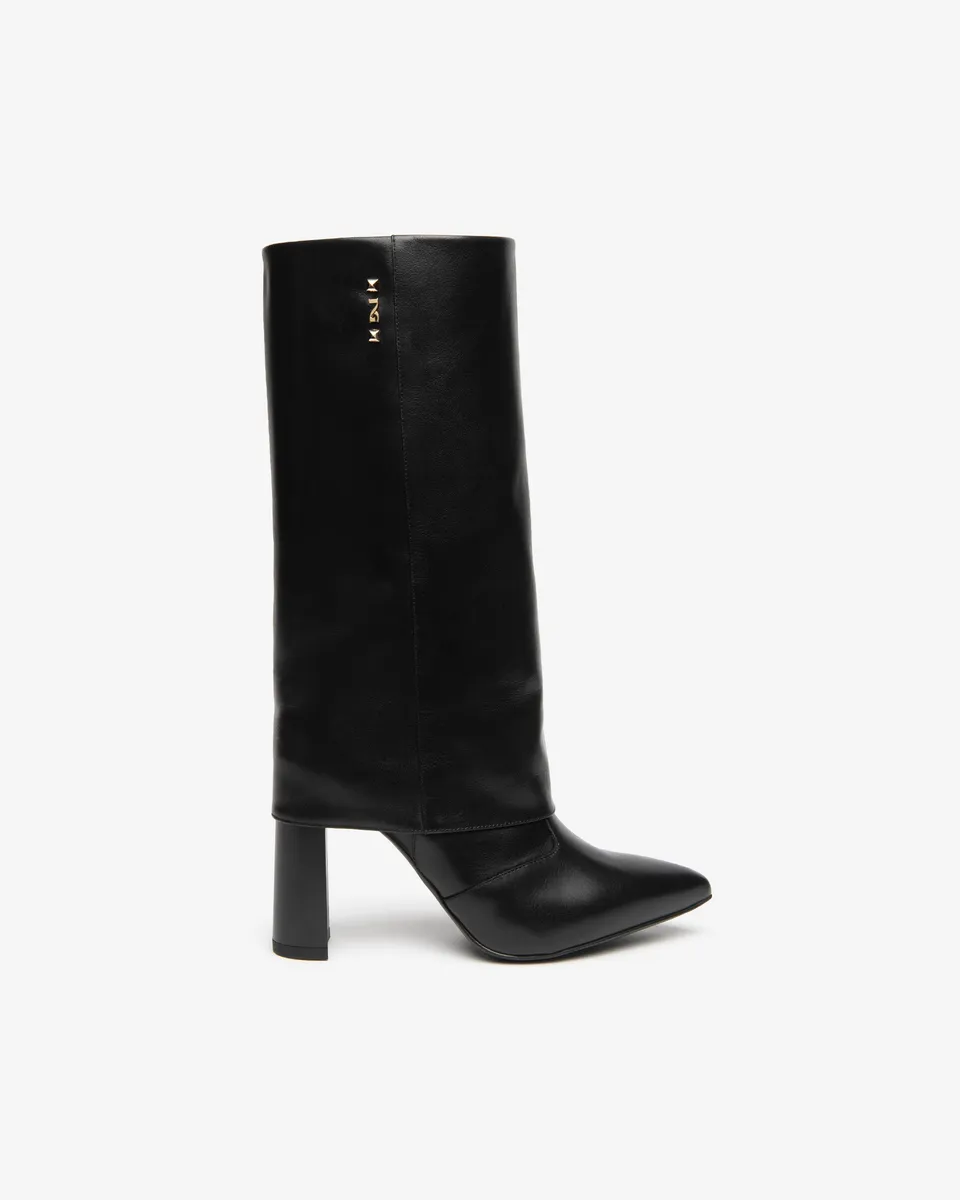 NeroGiardini Bottes bottes cuir femme talon 95 mm hautes