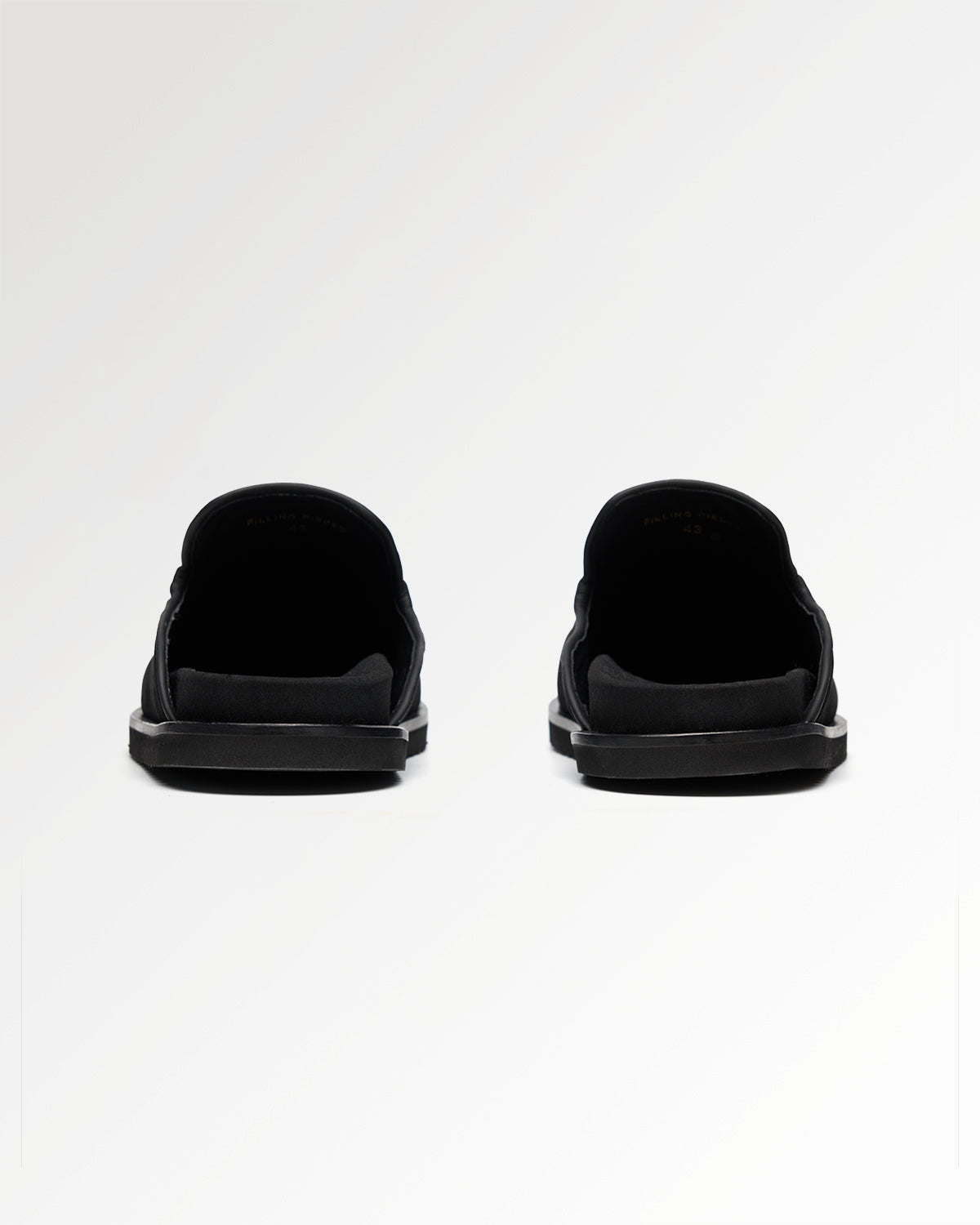 Filling Pieces Clog Grain Black sabot cuir noir