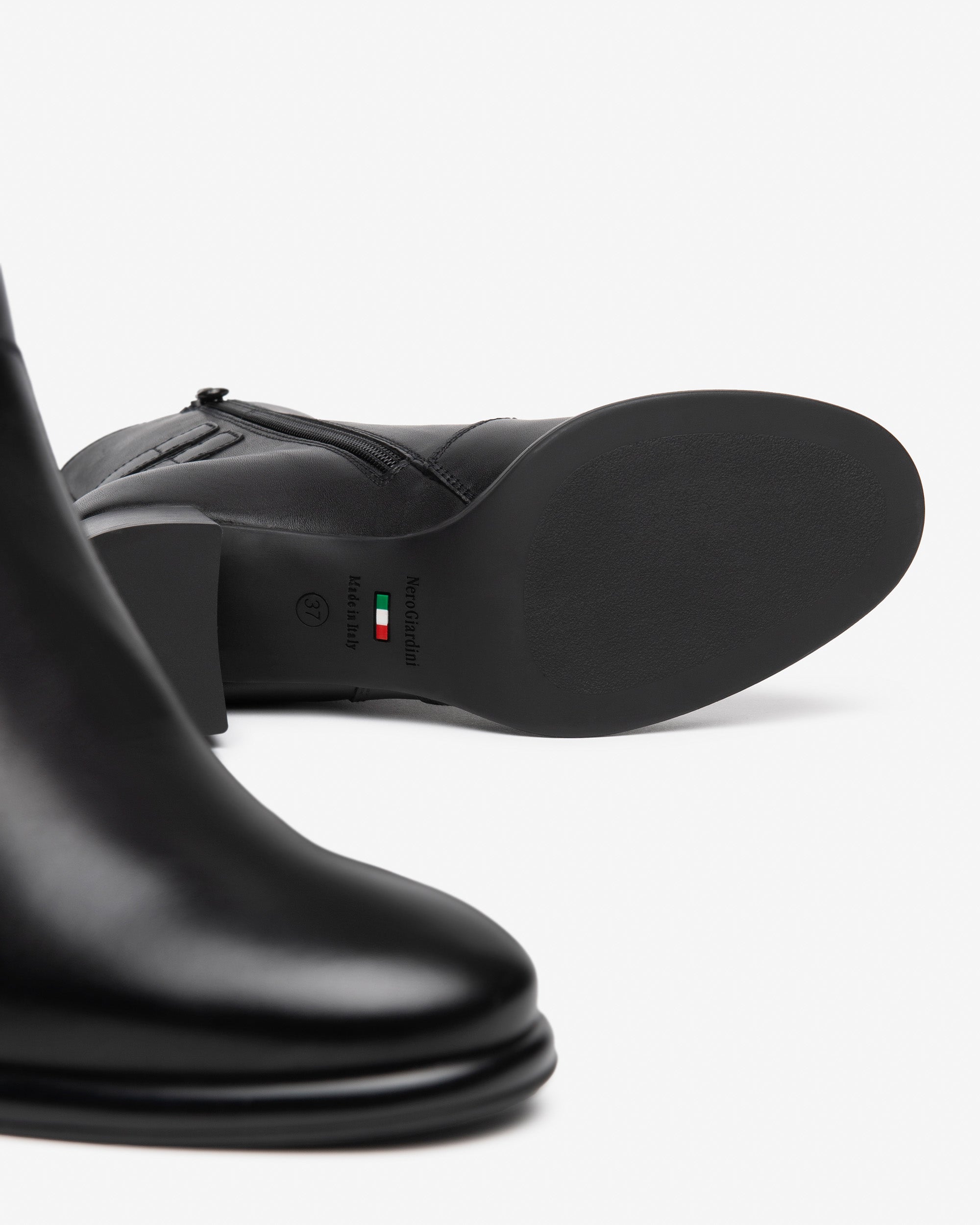 NeroGiardini Bottines Bottines Femme Cuir Tissu Talon 60