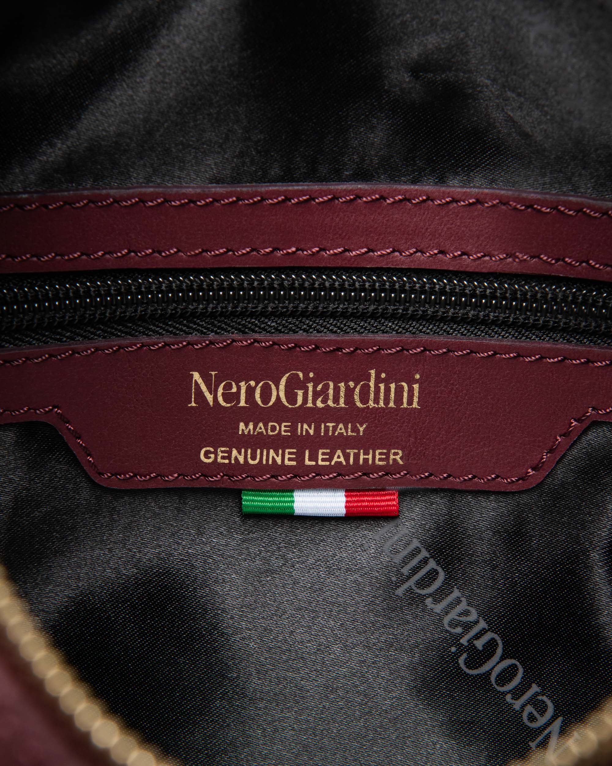 Nerogiardini Sacs Femme Daim Besace Zip Hobo
