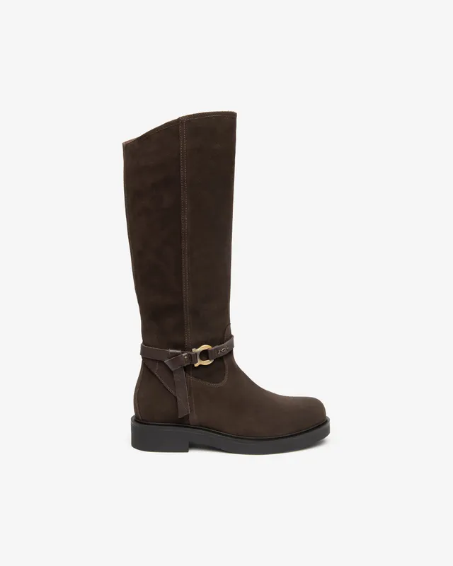 NeroGiardini Bottes Femme Bottes Daim Talon Bloc 35-41