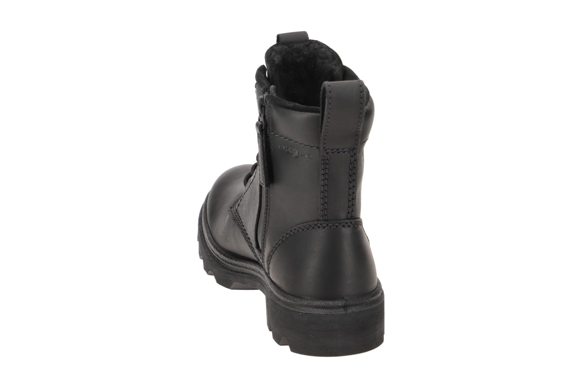 ECCO Grainer Botte Lacets Femme Cuir Zip Imperméable