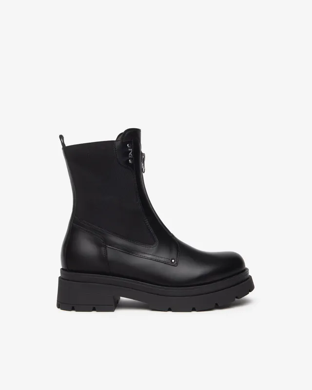 NeroGiardini Bottines Chelsea femme cuir tissu hiver