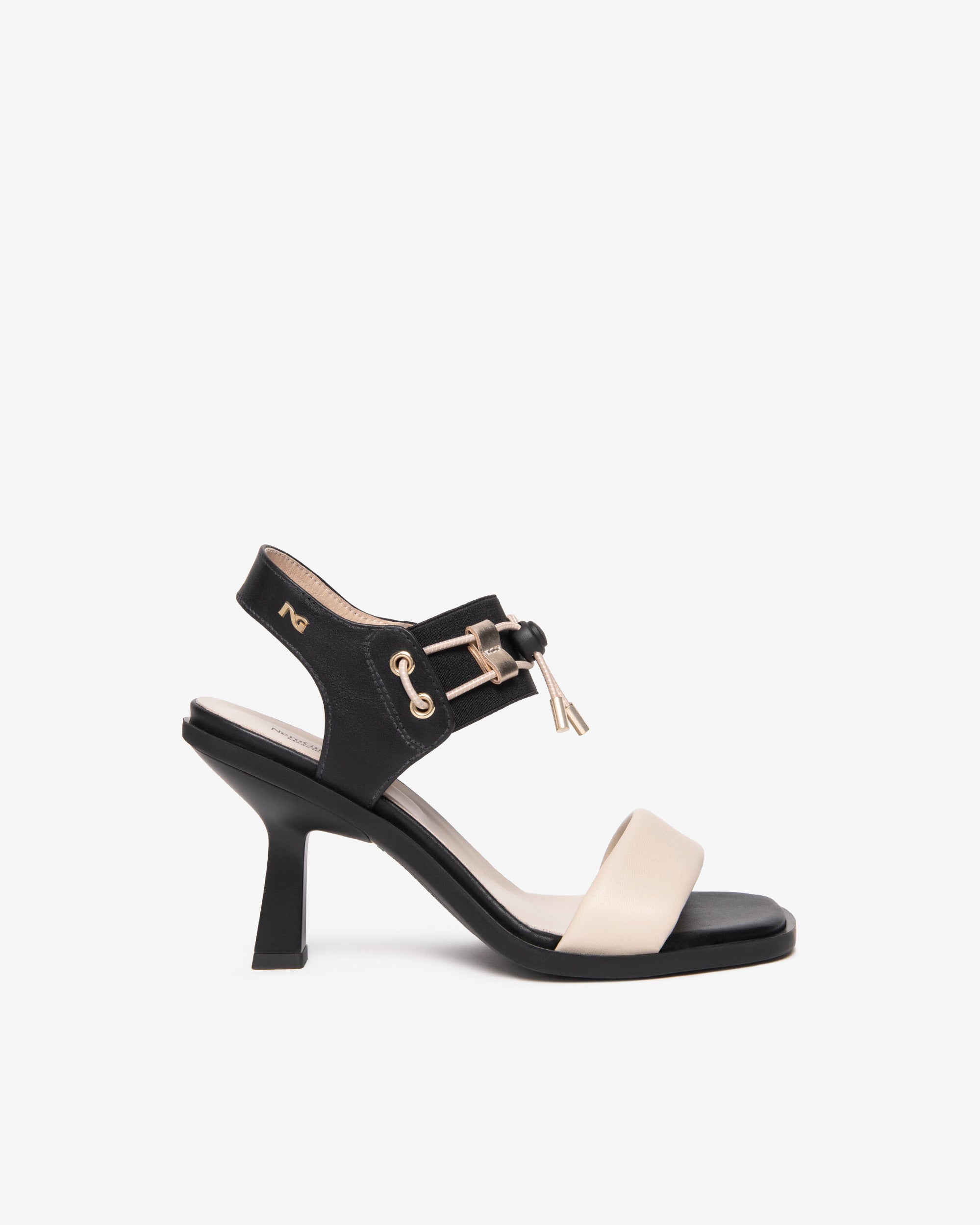 NeroGiardini Sandales Femme Cuir Talon 80 mm Lacets
