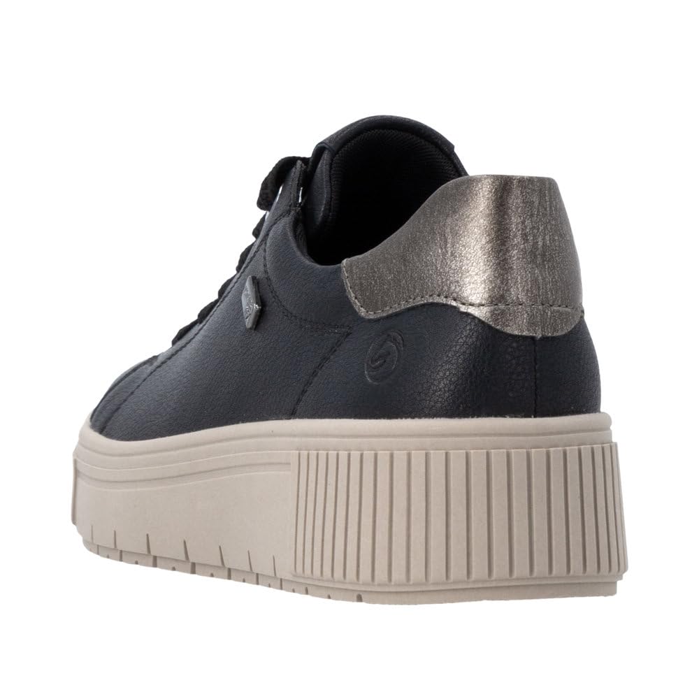 Remonte D3B00 Baskets Basses Femme Noir 39 EU Cuir