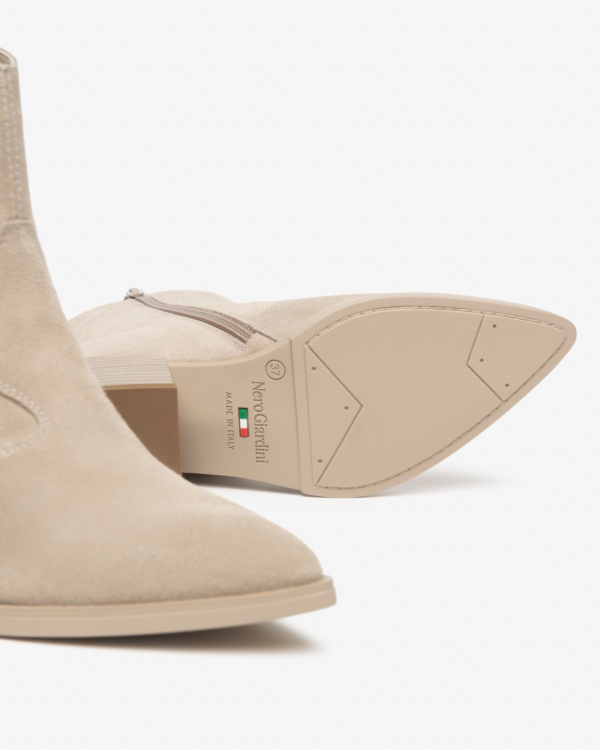 NeroGiardini Bottines Femme Cuir Velours Légères