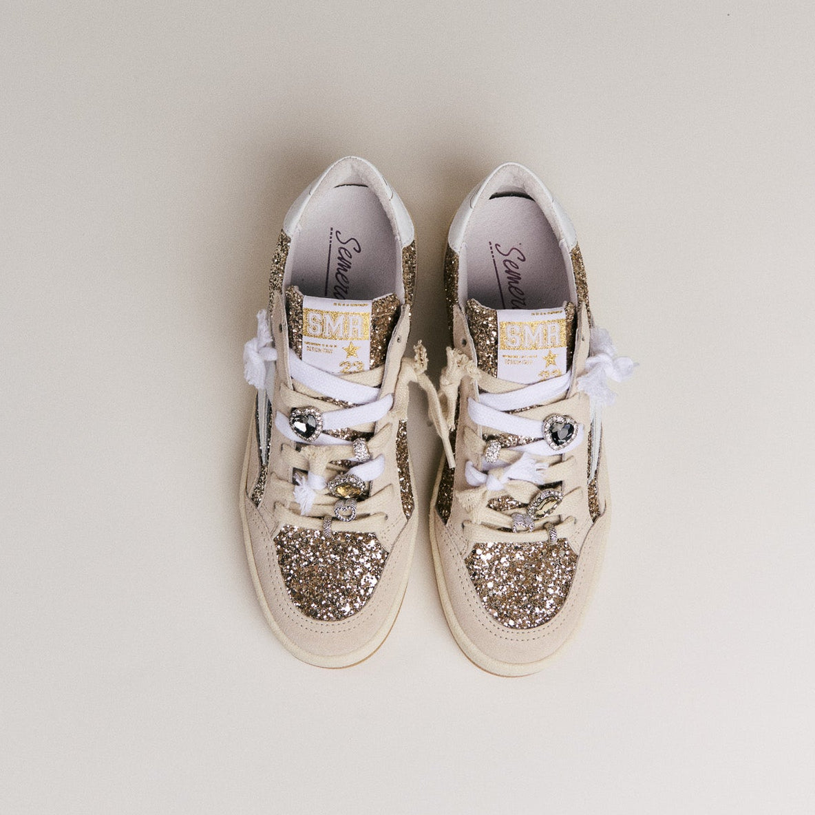 SMR Semerdjian Dany D105 basket glitter or beige