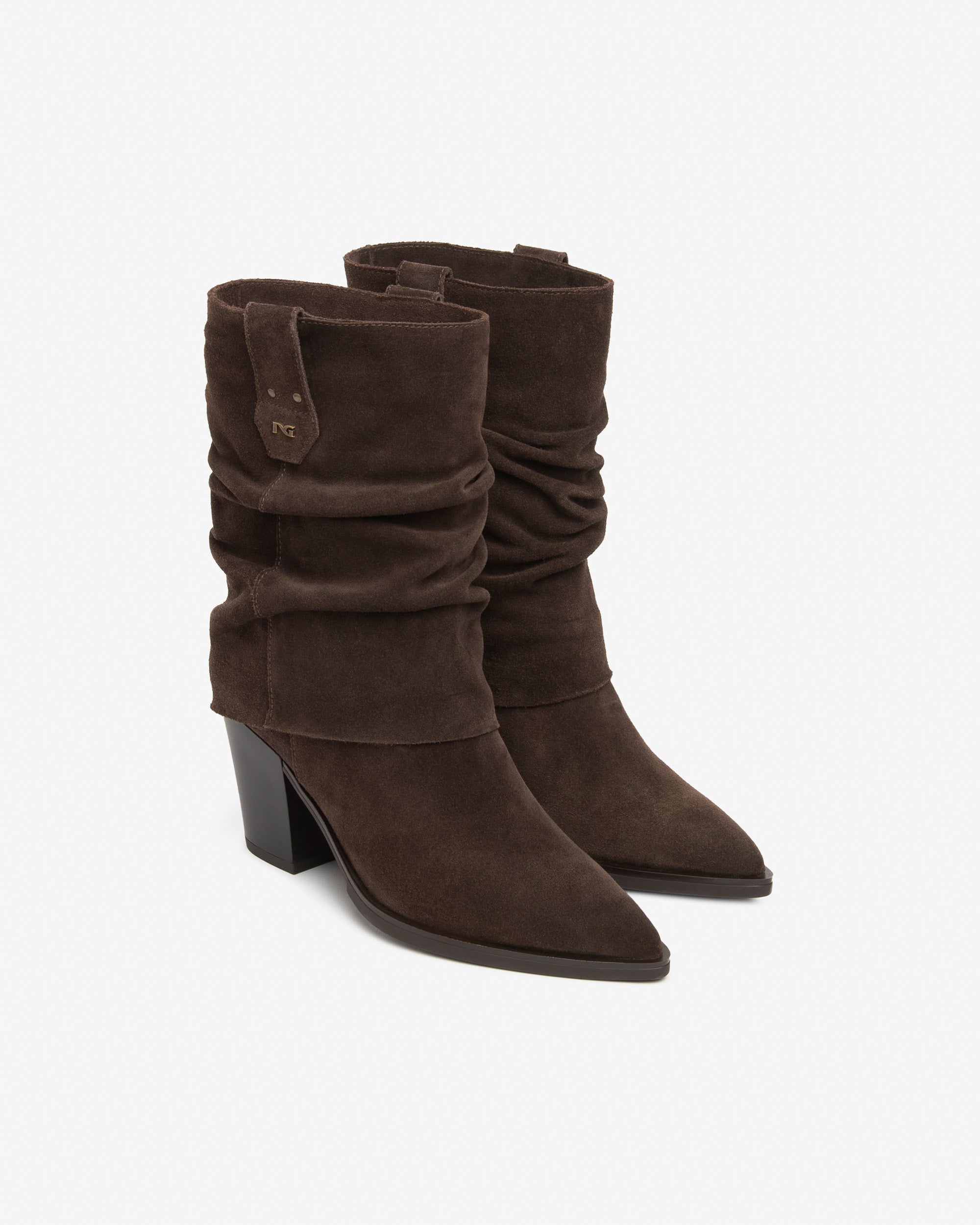 NeroGiardini Bottes Femme Daim Western 80 mm