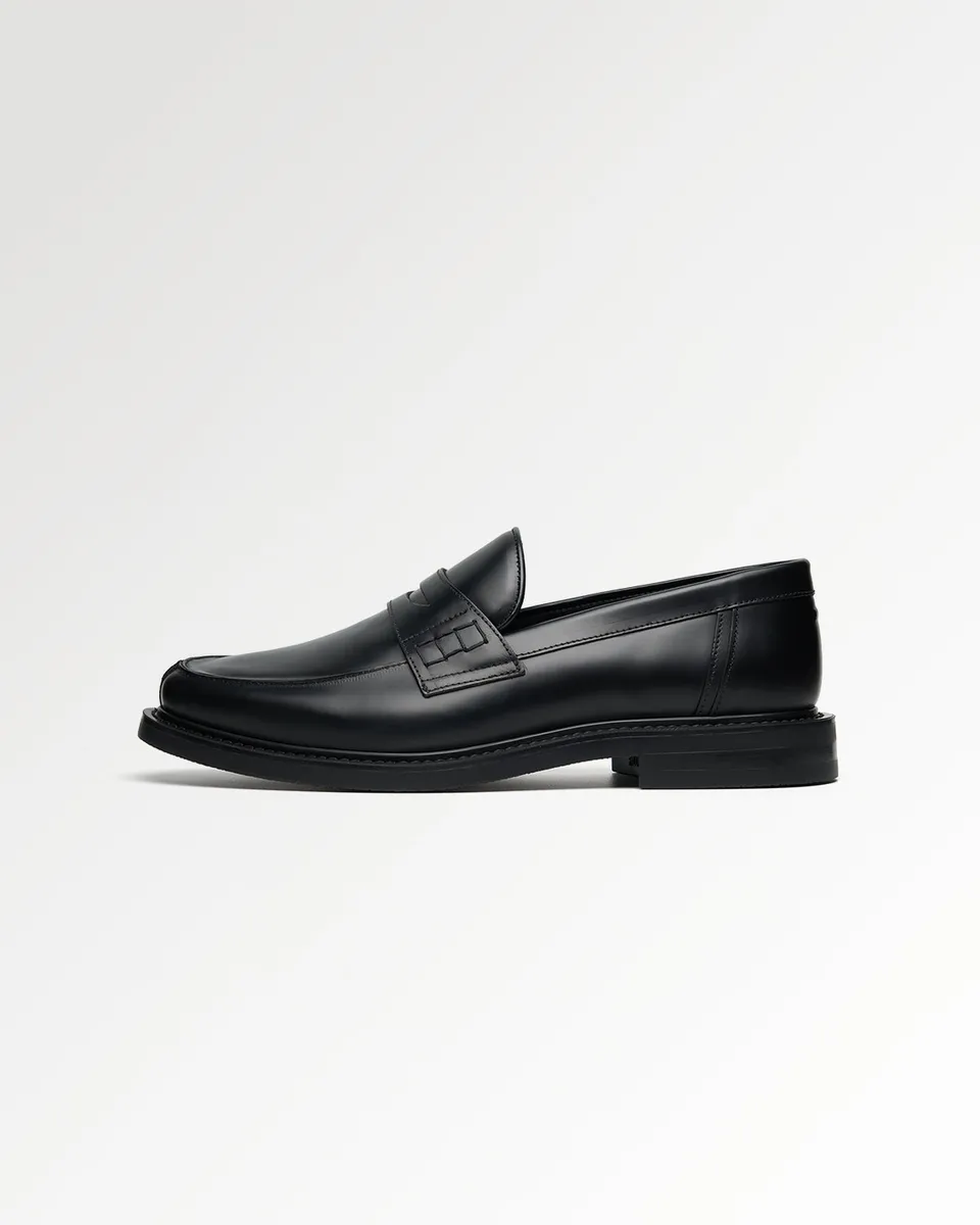 Filling Pieces Polido Loafer Noir Cuir Matte
