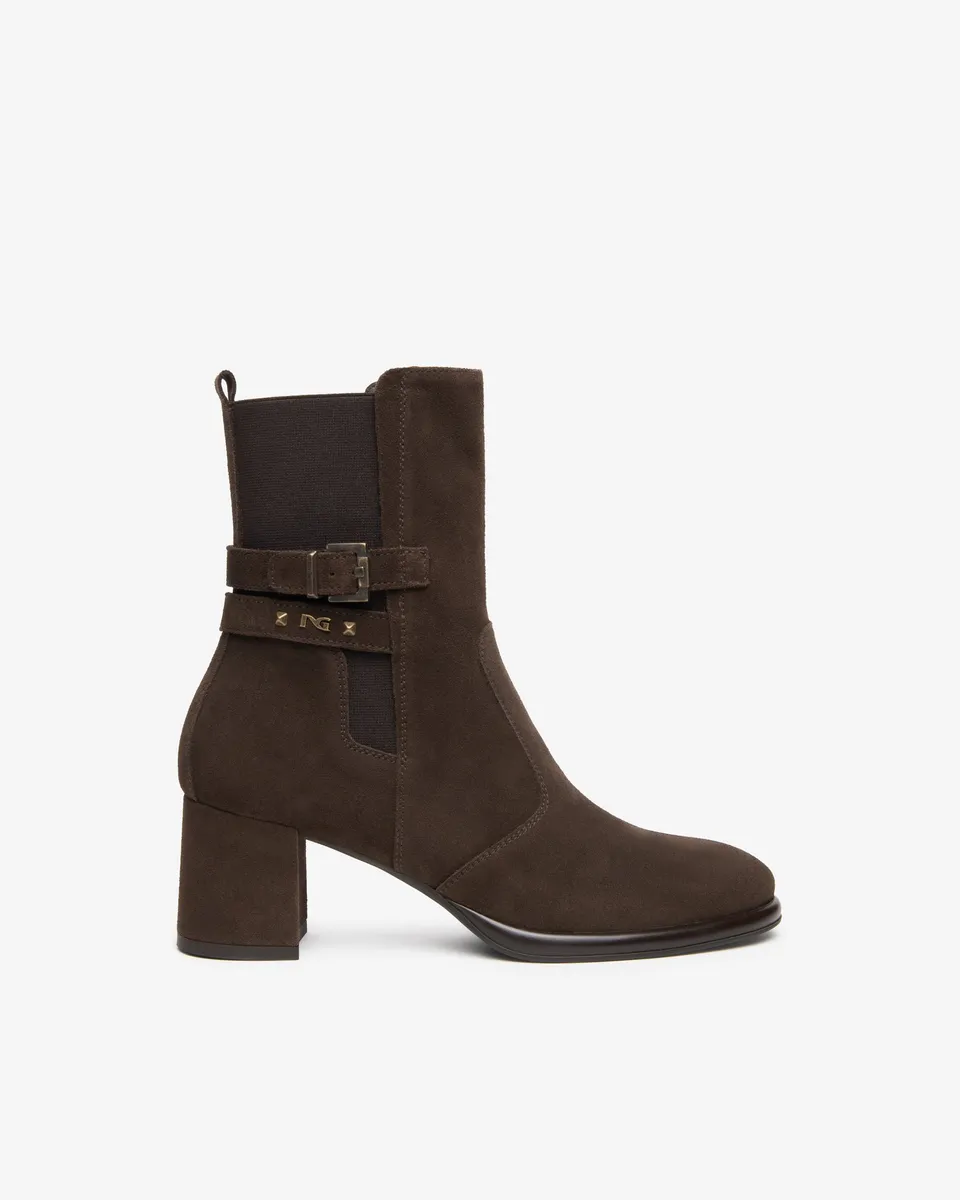 NeroGiardini Bottines Femme Daim Tissu Talon 60