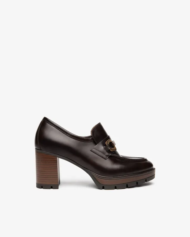 NeroGiardini Mocassins Femme Cuir Talon 80 mm